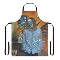 Stylish black apron with Hozier-inspired design, perfect for fans of the alternative music artist.
