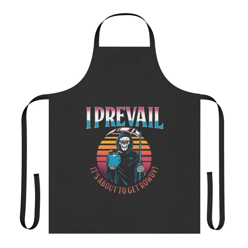 Apron featuring the I Prevail band logo and design, perfect for metal and music enthusiasts.