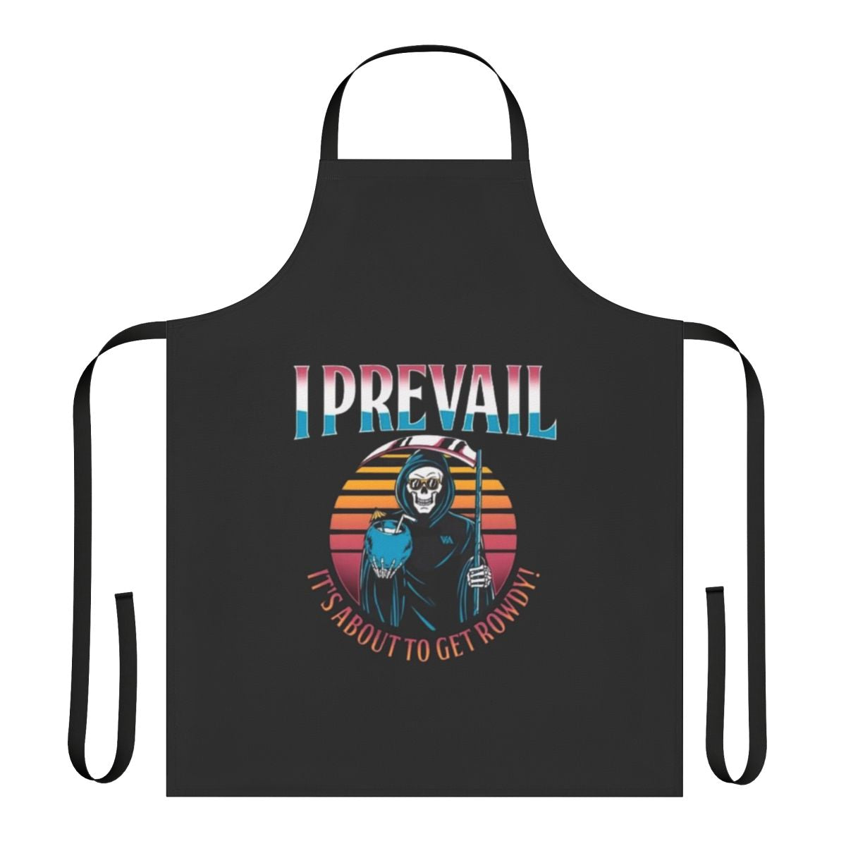 Apron featuring the I Prevail band logo and design, perfect for metal and music enthusiasts.
