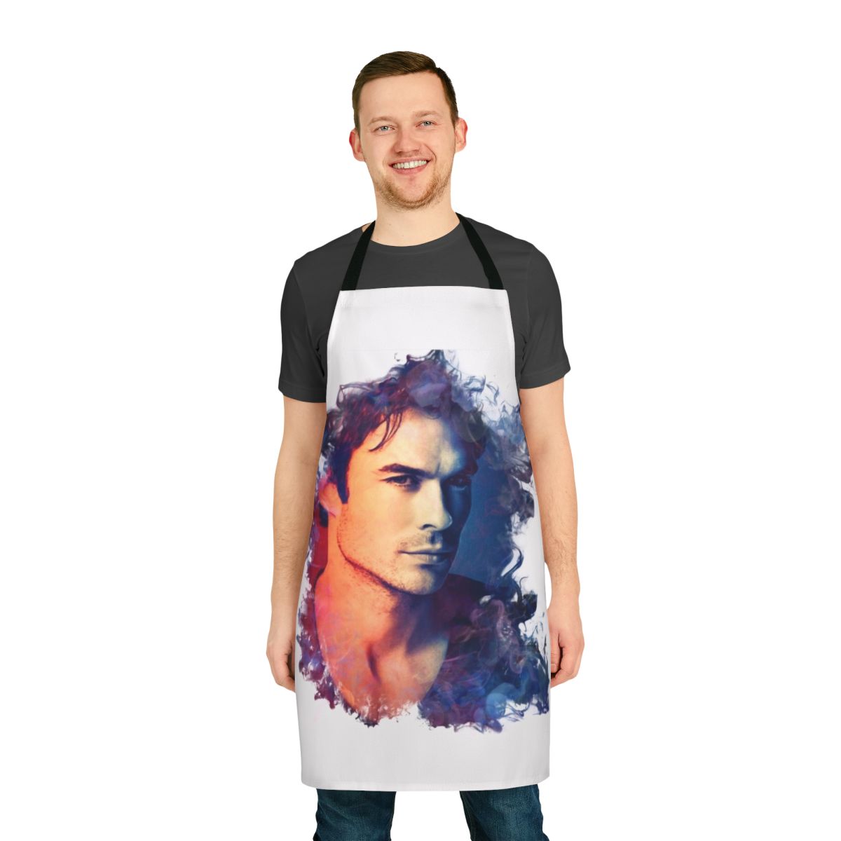 Ian Somerhalder Inspired Cooking Apron with Vampire Diaries Design