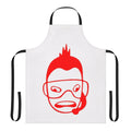 Apron featuring an ice hockey hair design inspired by the Welsh indie band Super Furry Animals