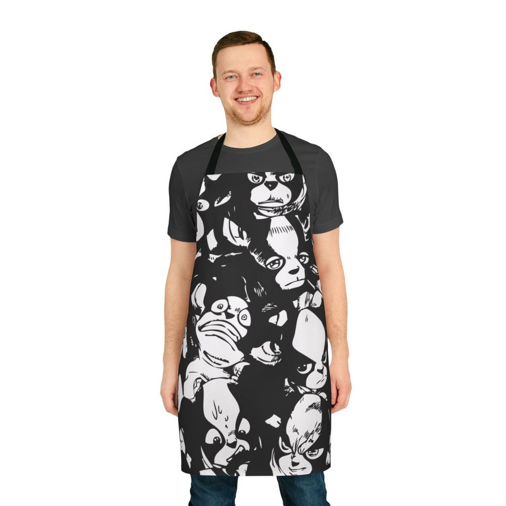 Iggy-themed apron with JoJo's Bizarre Adventure design