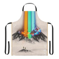 Imagine Dragons-inspired apron with abstract design