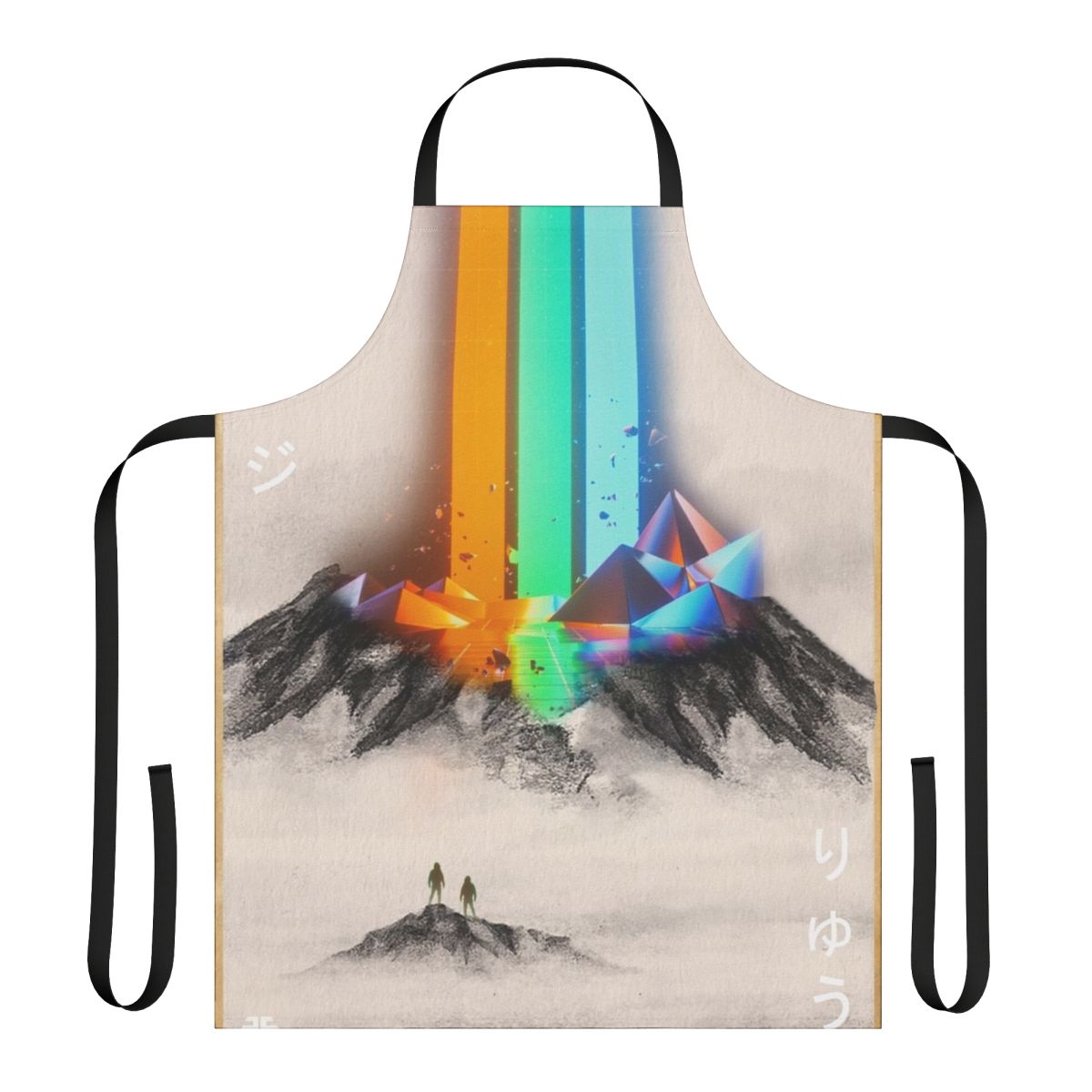 Imagine Dragons-inspired apron with abstract design