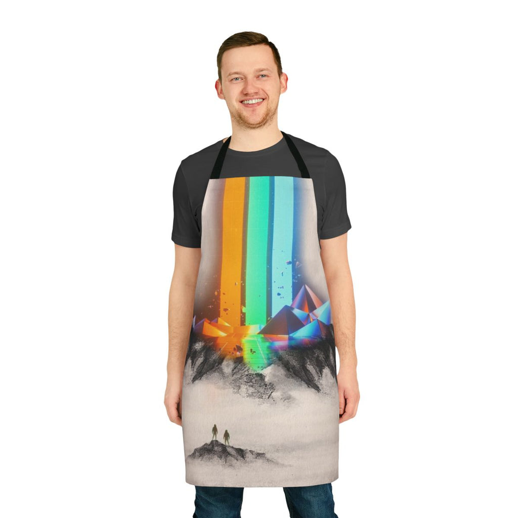 Imagine Dragons-inspired apron with abstract design