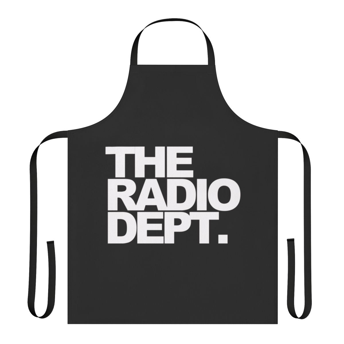 Durable and fashionable apron featuring the logo of indie music band The Radio Department
