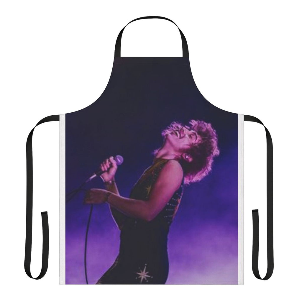 Indie rock-inspired apron featuring the name and image of Josh Kiszka from the band Greta Van Fleet