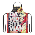 Stylish ink well-patterned apron for pop music and avant-garde rock enthusiasts
