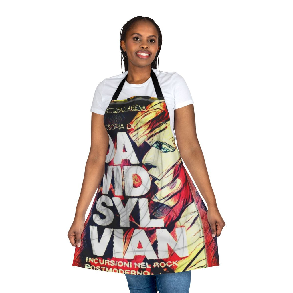 Stylish ink well-patterned apron for pop music and avant-garde rock enthusiasts
