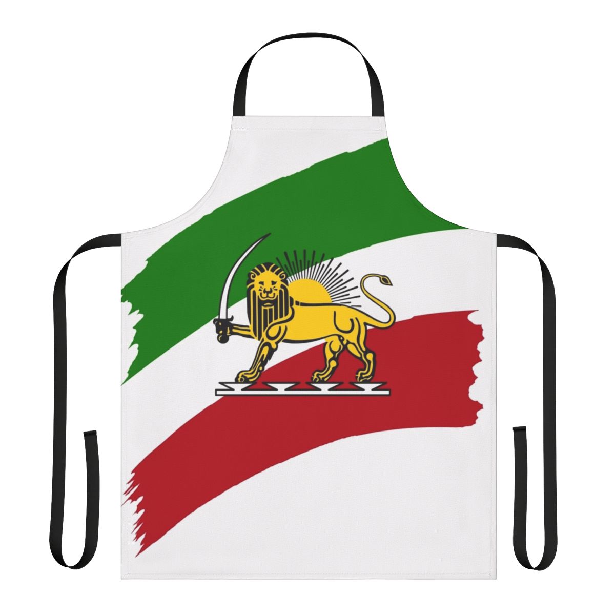 Apron featuring the flag of Iran and the iconic lion symbol