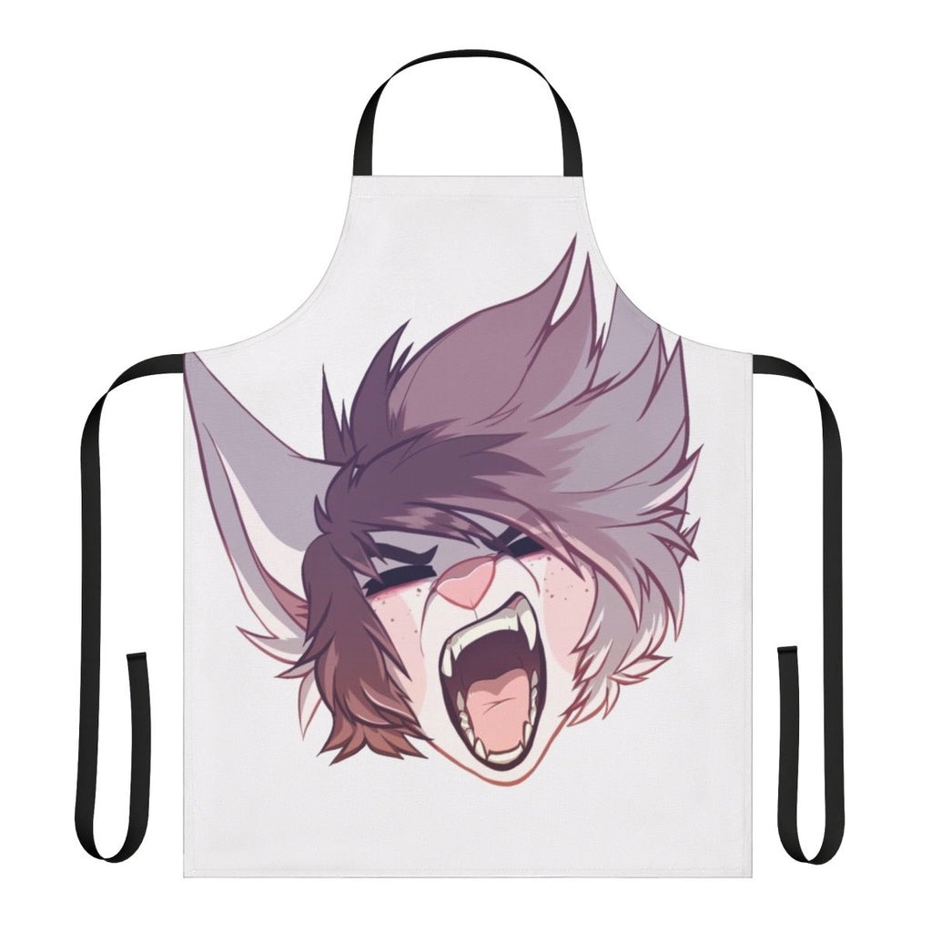 Iscream-themed apron with punk, emo, and furry style design