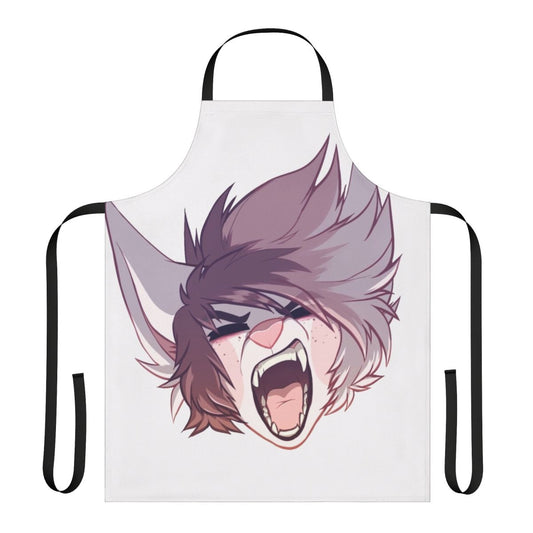 Iscream-themed apron with punk, emo, and furry style design