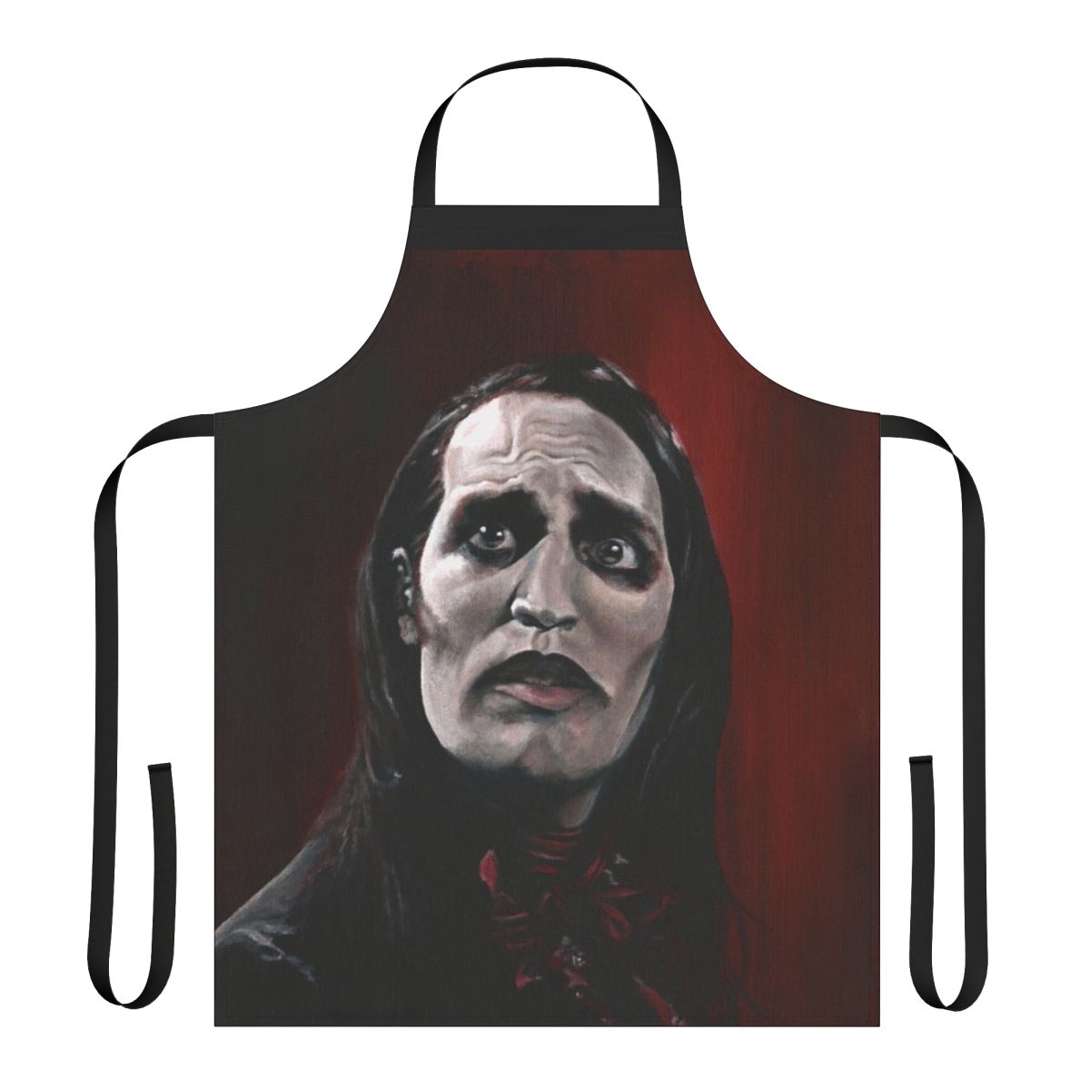 It Crowd Noel Fielding Inspired Apron with Gothic and Vampire Designs