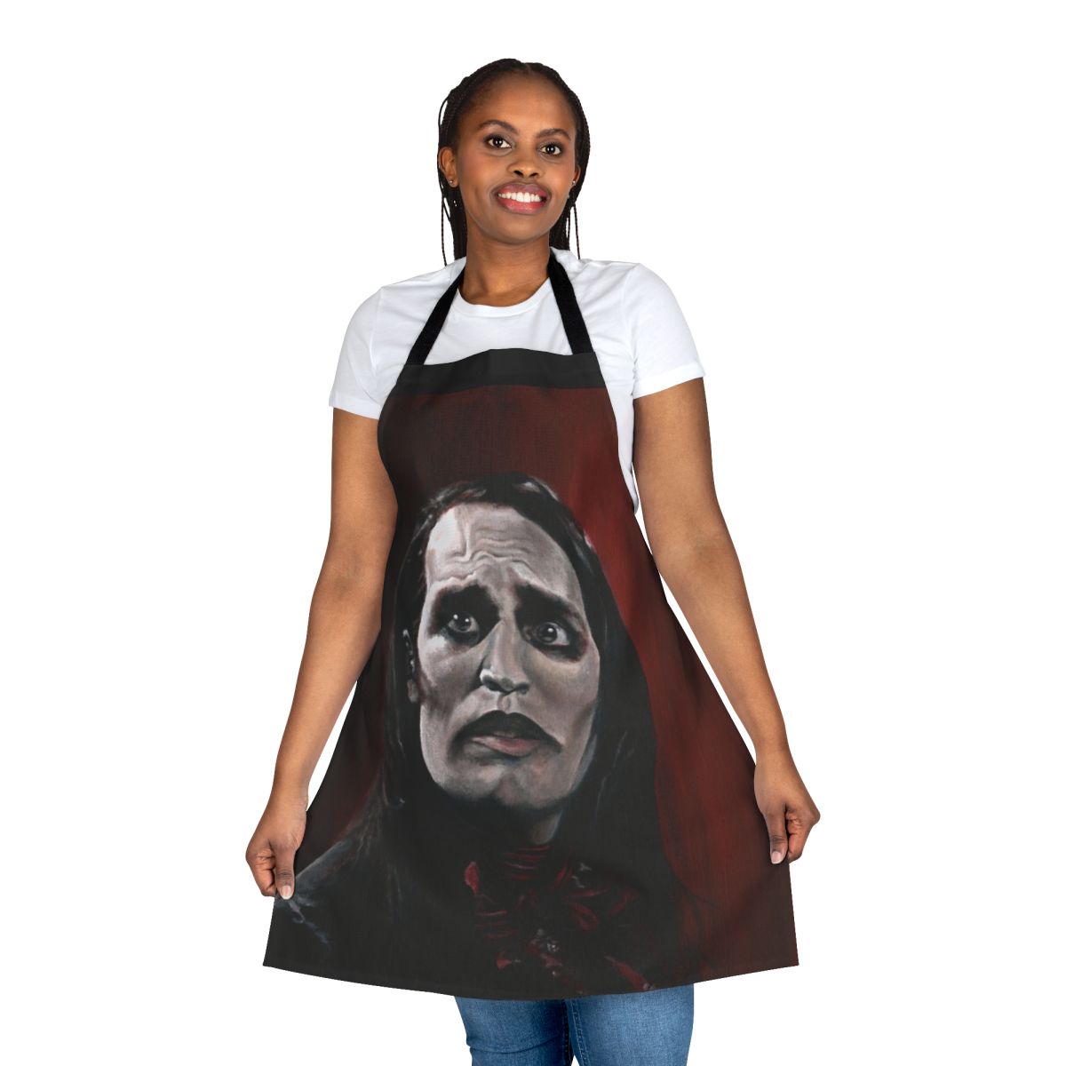 It Crowd Noel Fielding Inspired Apron with Gothic and Vampire Designs