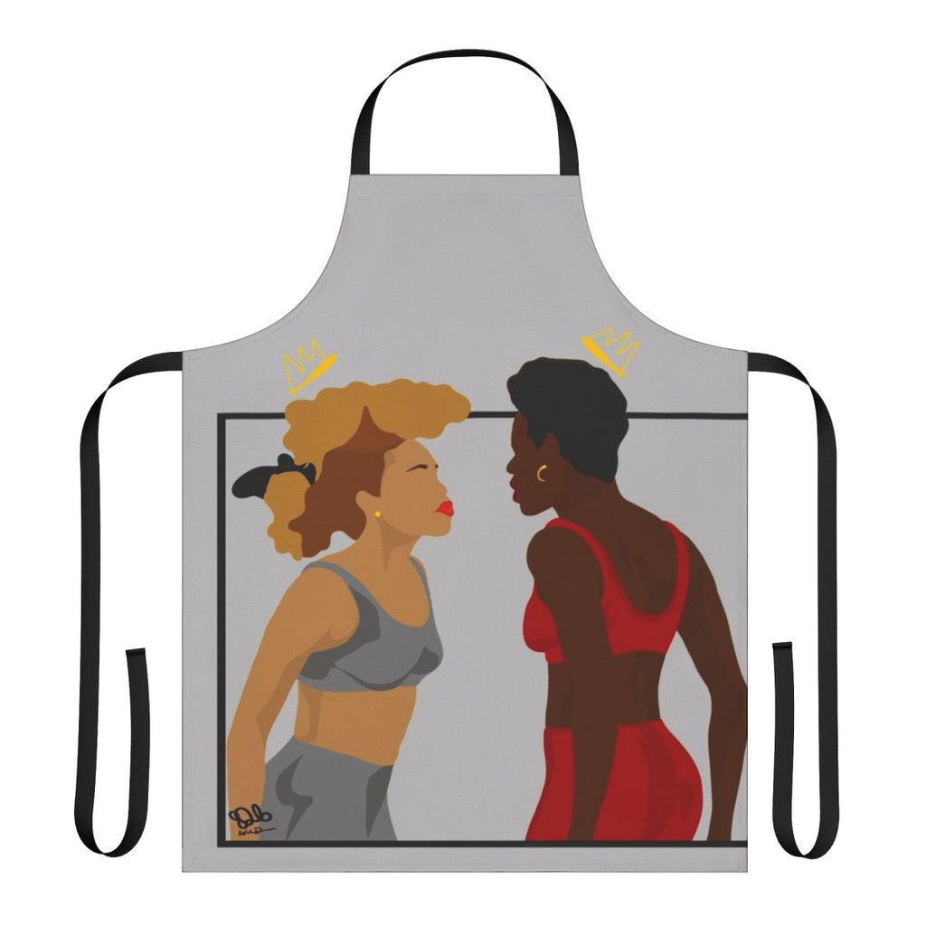 "It's All Good" stylish black apron for the kitchen or home