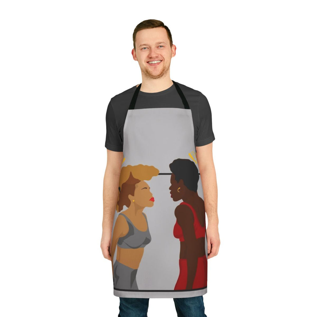 "It's All Good" stylish black apron for the kitchen or home