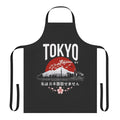 A white apron with the text "Tokyo I Don't Speak Japanese" and a Japanese-style design.