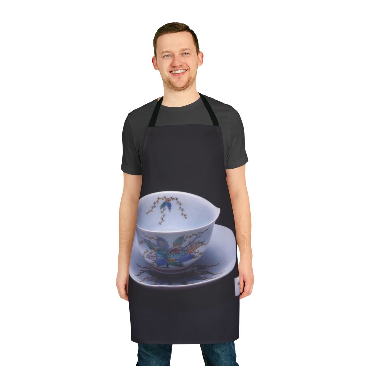 Ringgo Sheena-designed apron featuring the Kalk Samen Kuri No Hana album artwork