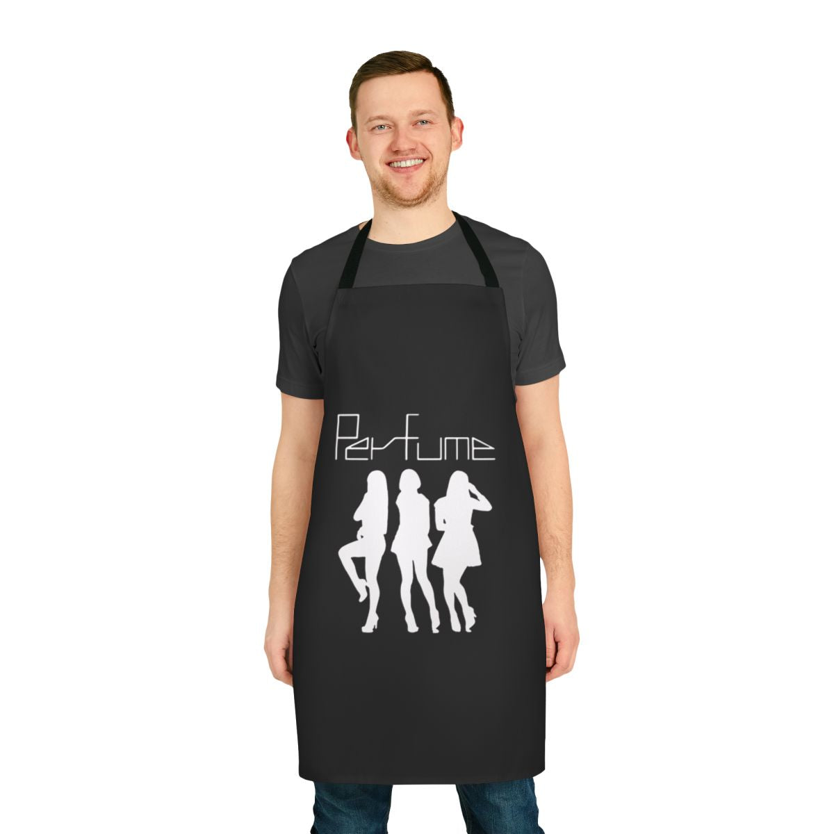 Vibrant japanese music-themed apron with bold patterns and colors