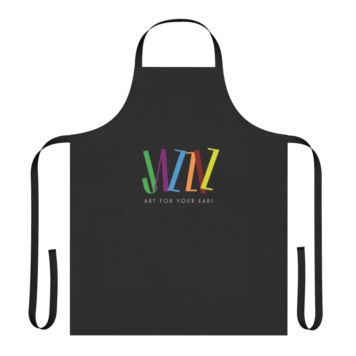 Jazziz Jazz Apron with musical notes and instruments design