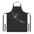 Jimin-inspired black and white portrait apron for BTS fans