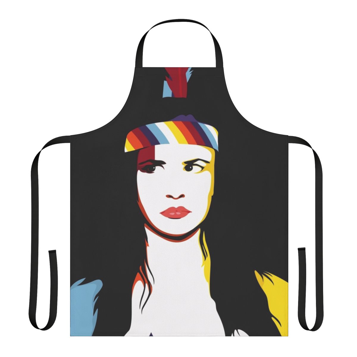 Juliette Lewis-inspired cooking apron featuring her iconic looks and film roles