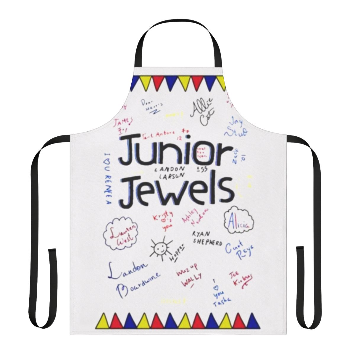Junior Jewels Shirt Apron with Sparkling Gems