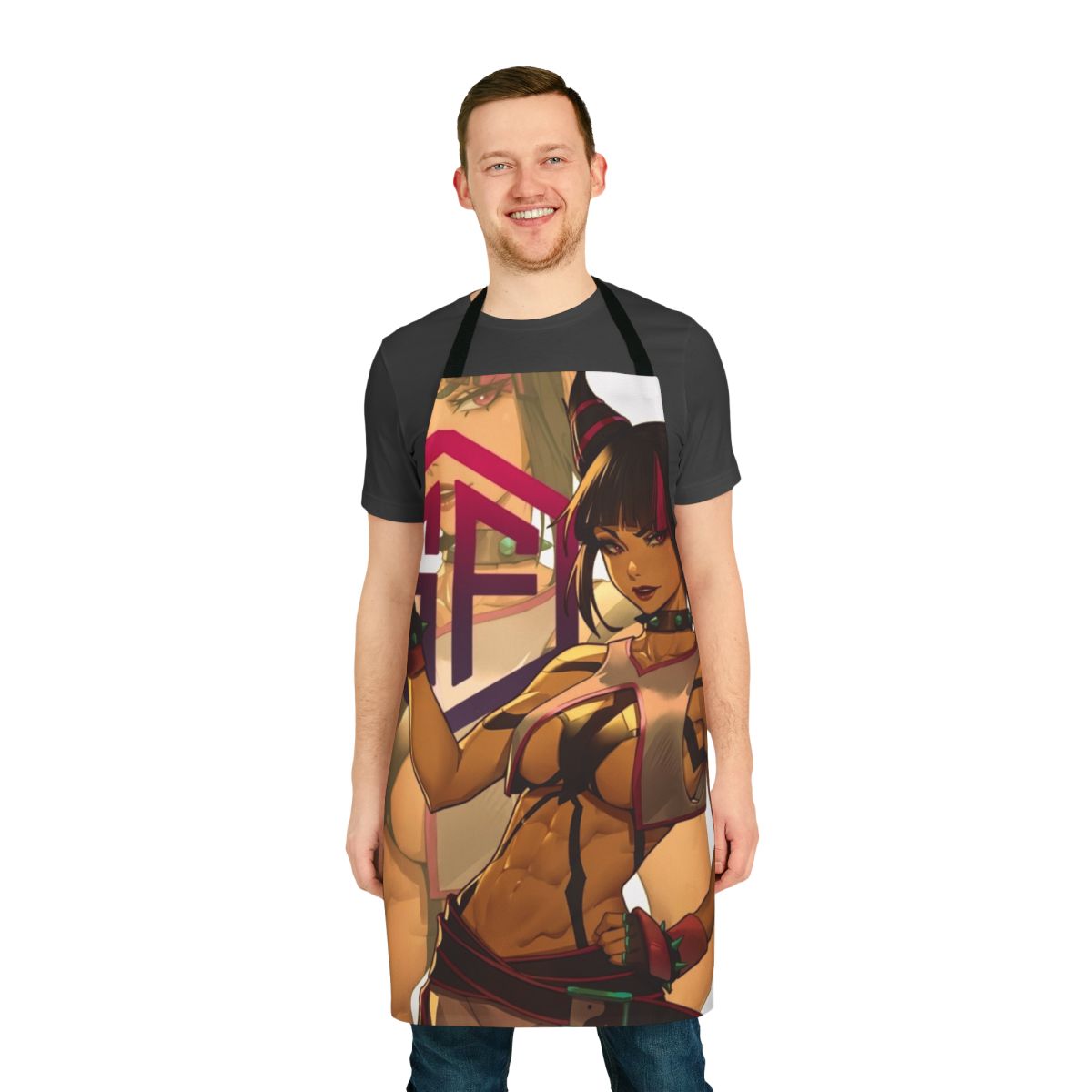 Juri Han Street Fighter Apron - Kawaii Anime Girl Design