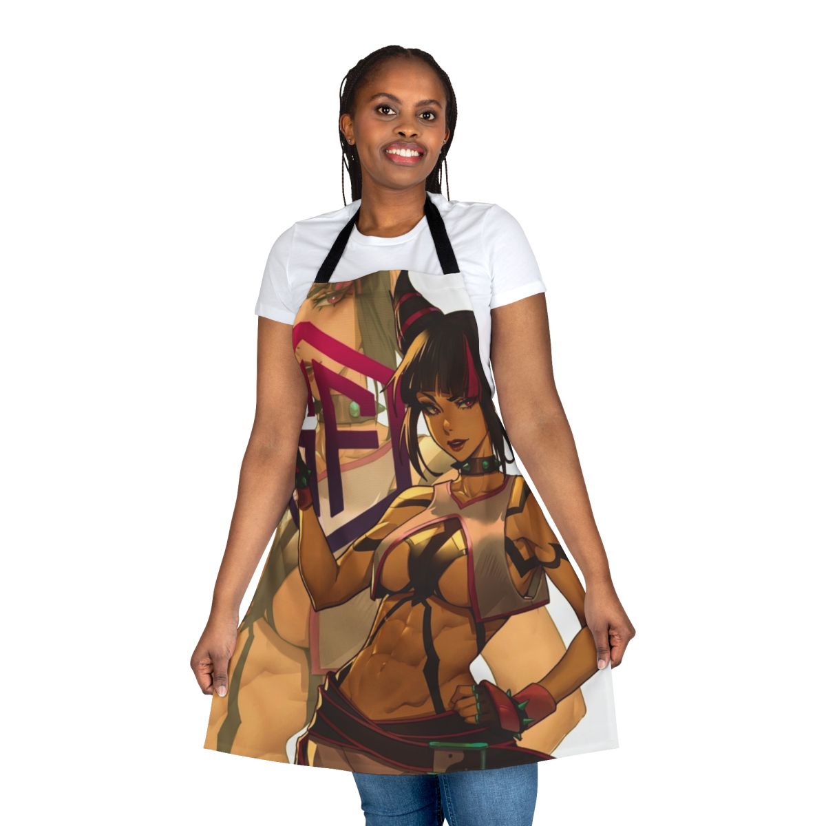 Juri Han Street Fighter Apron - Kawaii Anime Girl Design