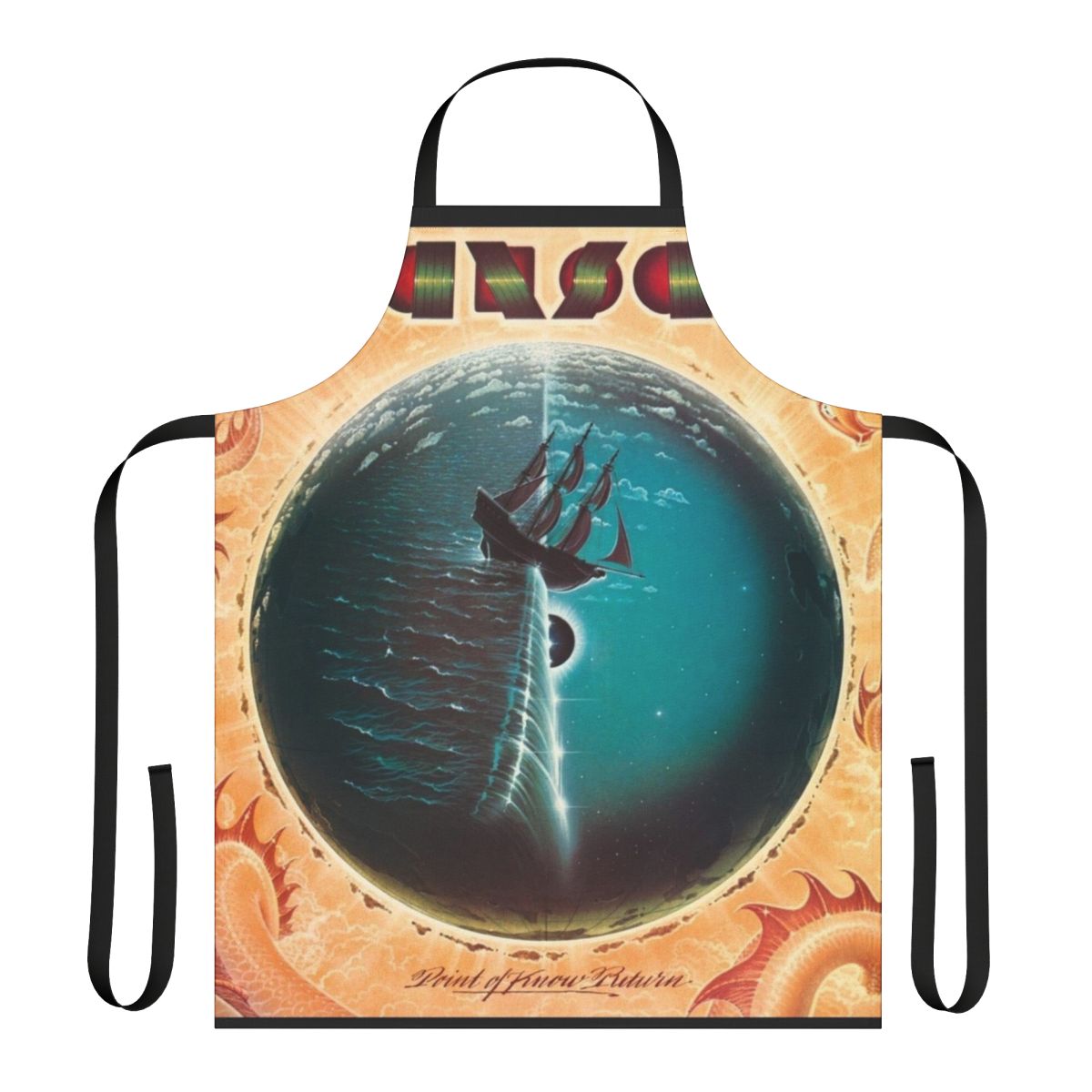 Apron featuring the iconic Kansas band logo and album artwork