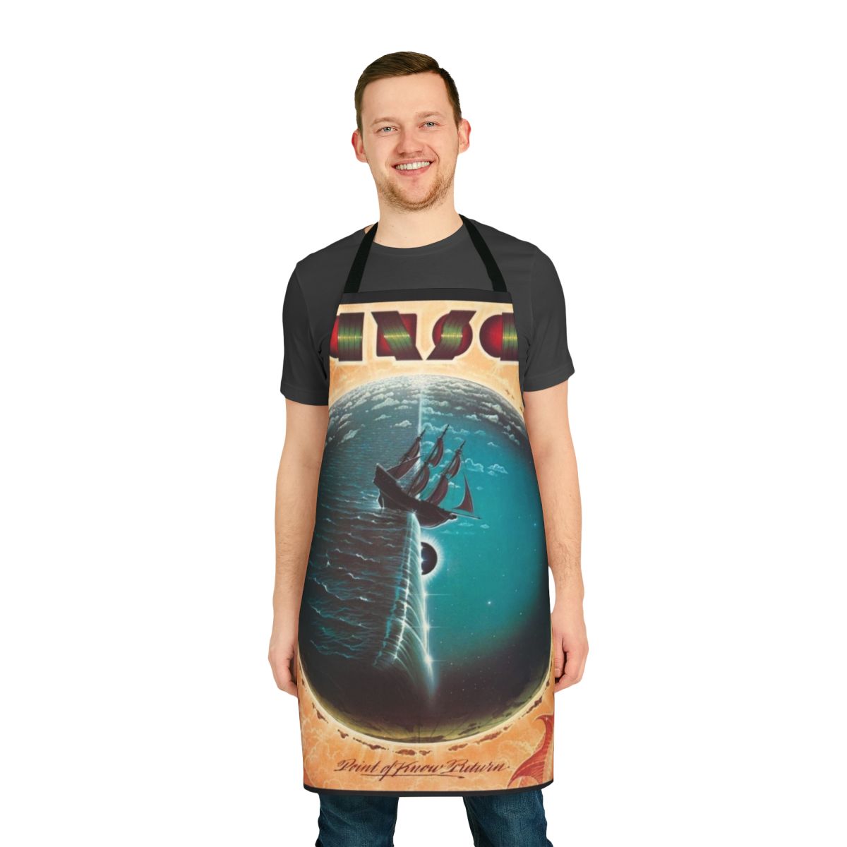 Apron featuring the iconic Kansas band logo and album artwork