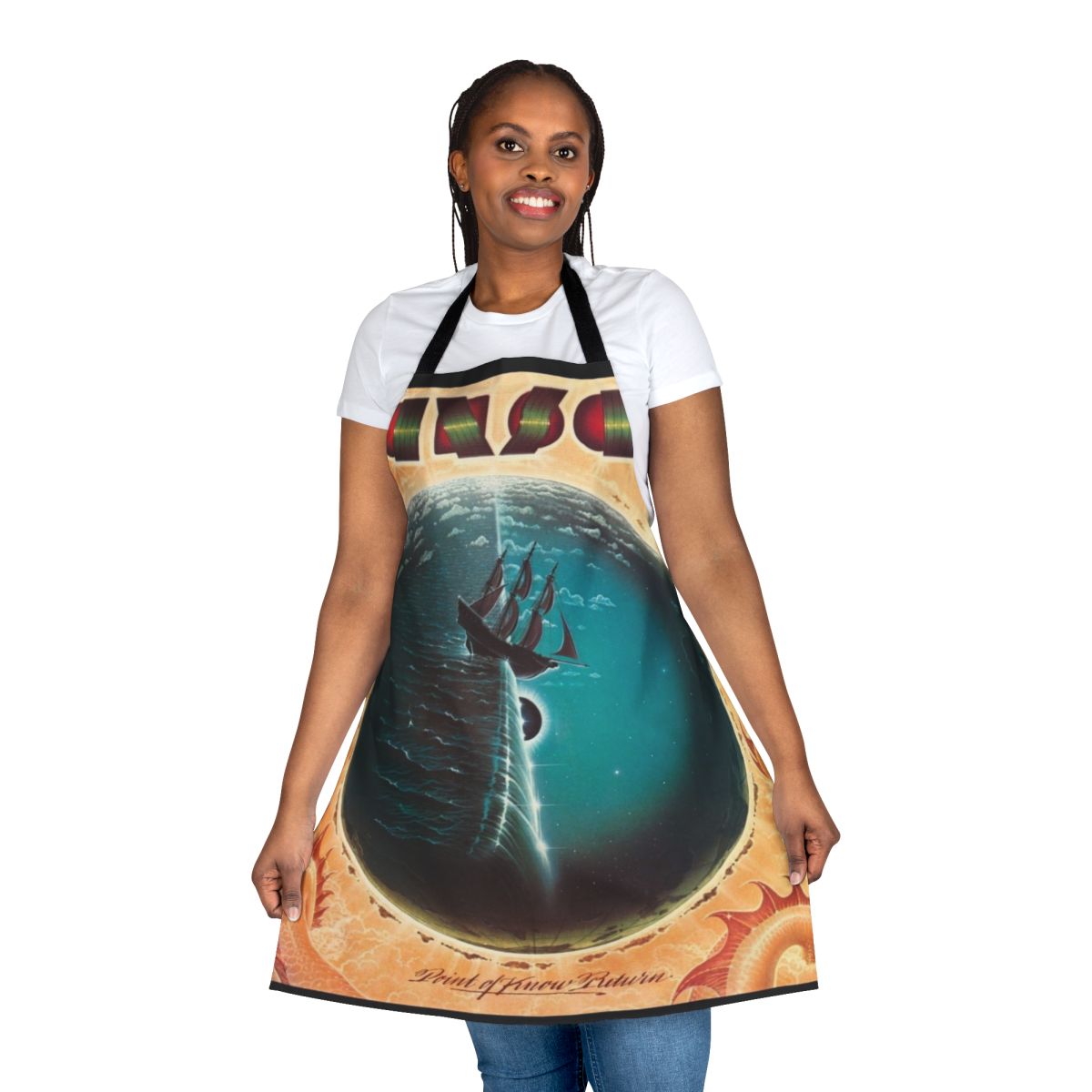 Apron featuring the iconic Kansas band logo and album artwork