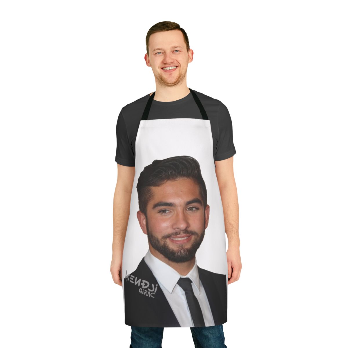 Kendji Girac-inspired apron for cooking and baking enthusiasts