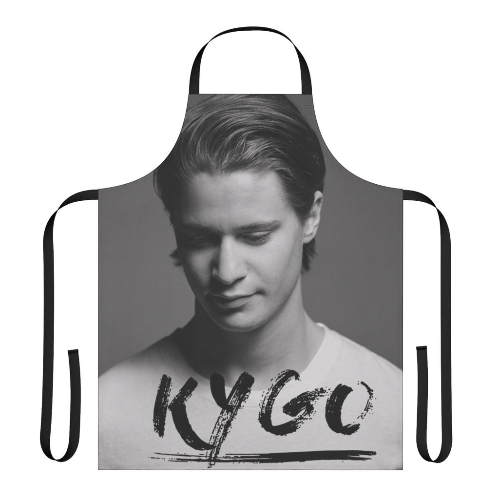 Kids apron with music festival-inspired design