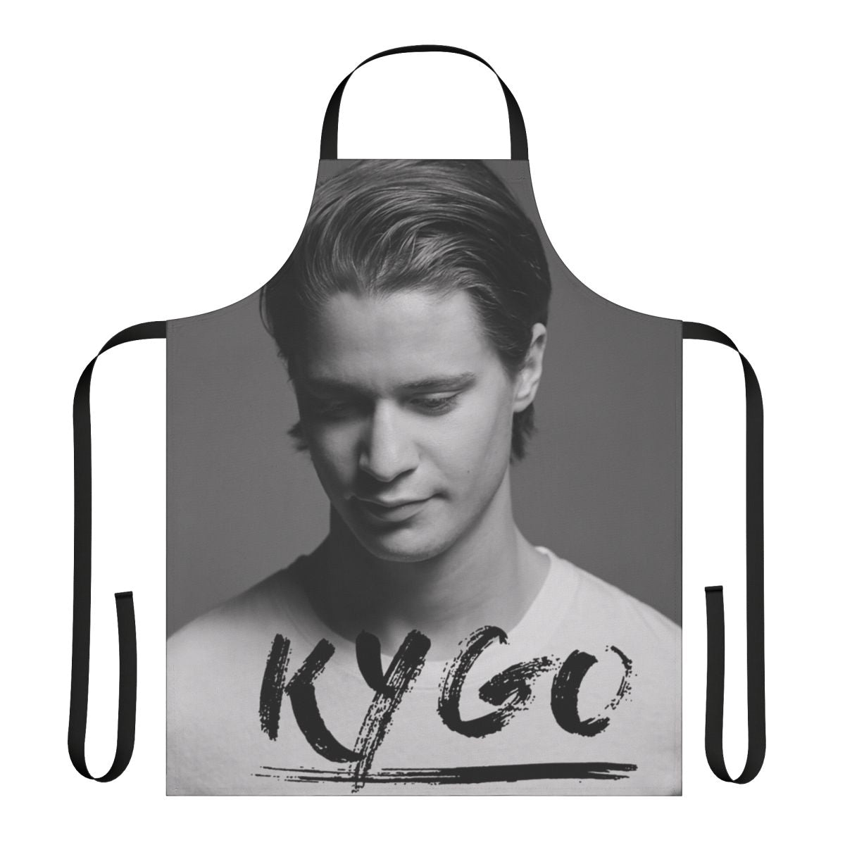 Kids apron with music festival-inspired design