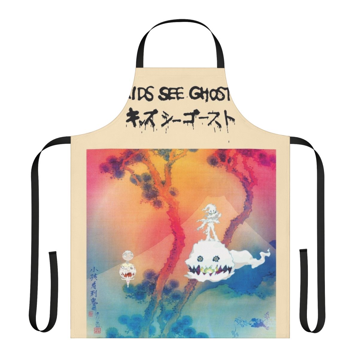 Stylish Kids See Ghosts-inspired apron with trendy design