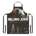 Killing Joke inspired apron with the band's iconic logo and horror-themed design