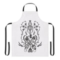 Kingdom Hearts-themed apron with iconic game characters and imagery