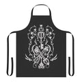 Kingdom Hearts-inspired black apron with square enix logo