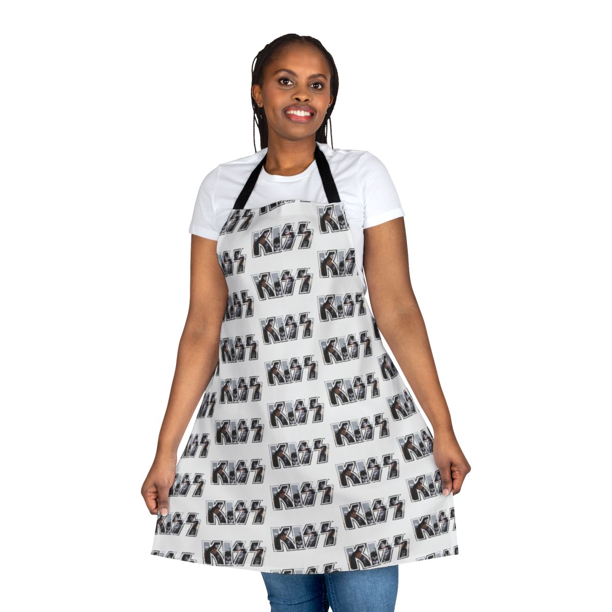 Apron featuring the iconic Kiss the Band logo design