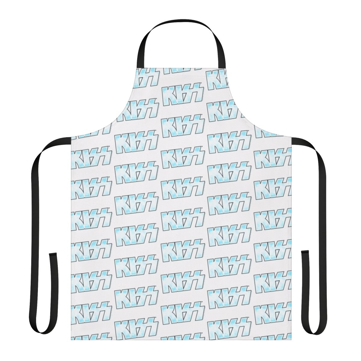 Clouds Blue Sky Kiss The Band Logo Apron