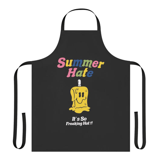 Stylish Korean inspired summer apron with a bold graphic design