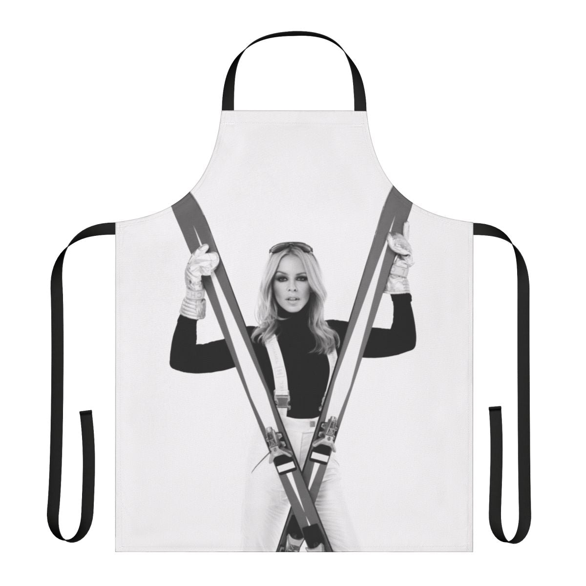 Fashionable Kylie-themed apron featuring a cozy December 2017 design