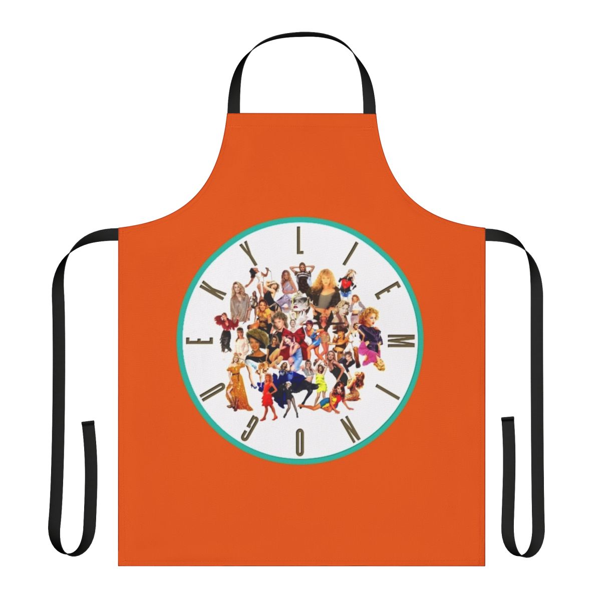 Apron featuring the image of pop star Kylie Minogue
