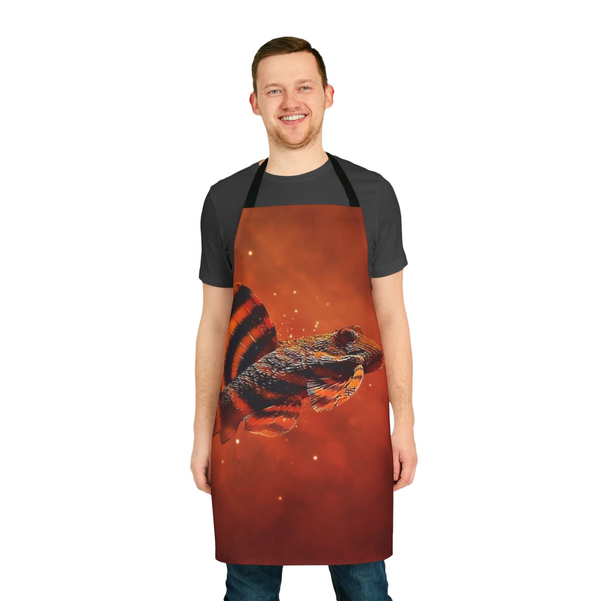 L397 Tiger Pleco printed on a high-quality apron for aquarium hobbyists