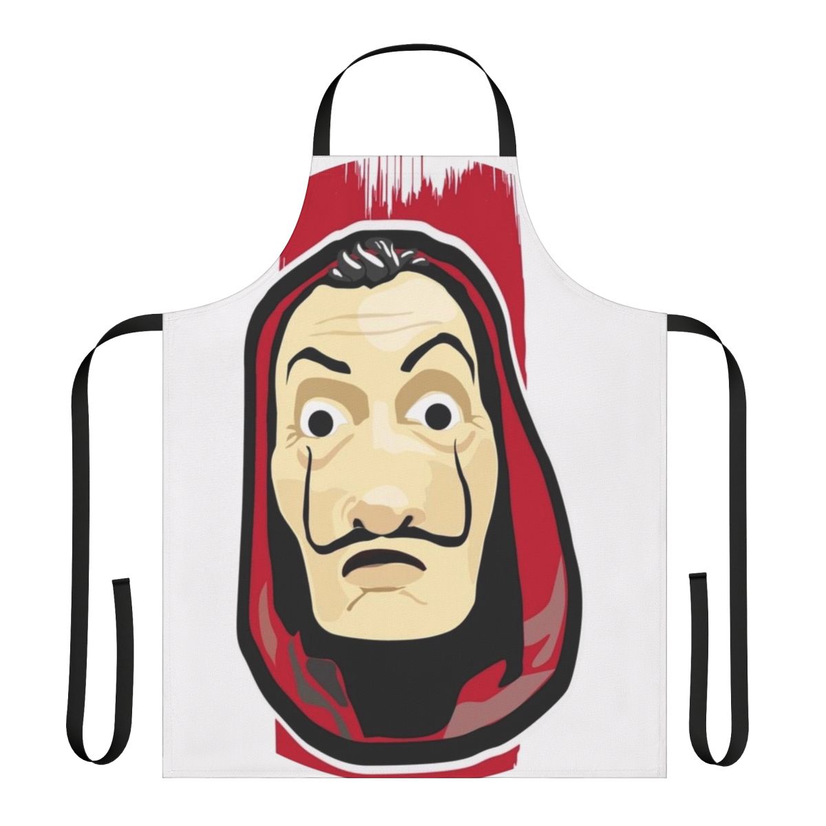La Casa de Papel-inspired apron featuring the iconic design