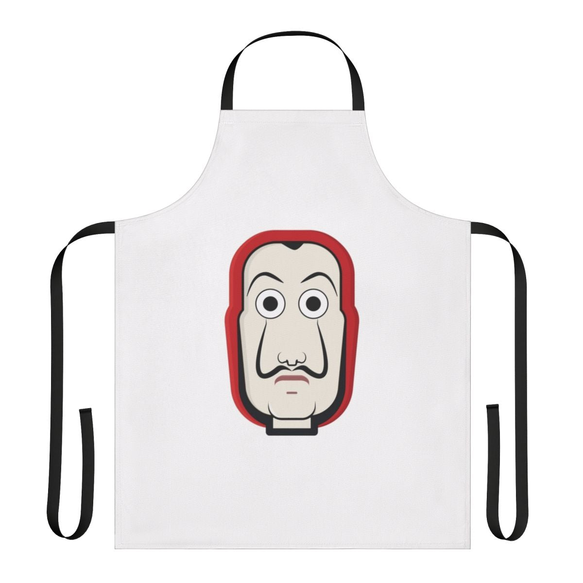 La Casa de Papel inspired mask apron with Salvador Dali print