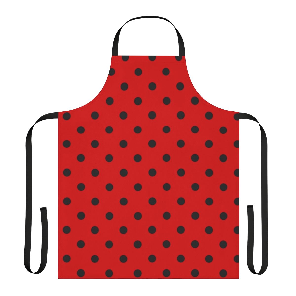 Ladybug pattern apron with a charming and whimsical design