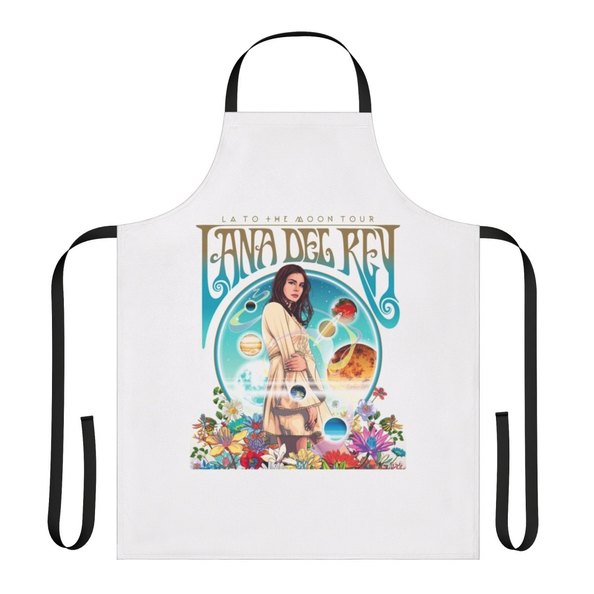 Lana Del Ray inspired apron featuring the moon design