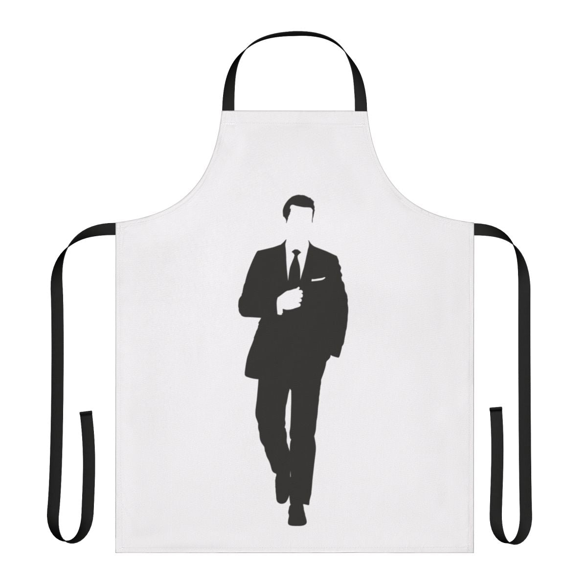 Lawyer-inspired apron featuring a minimalist design, perfect for fans of legal dramas and professional attire.